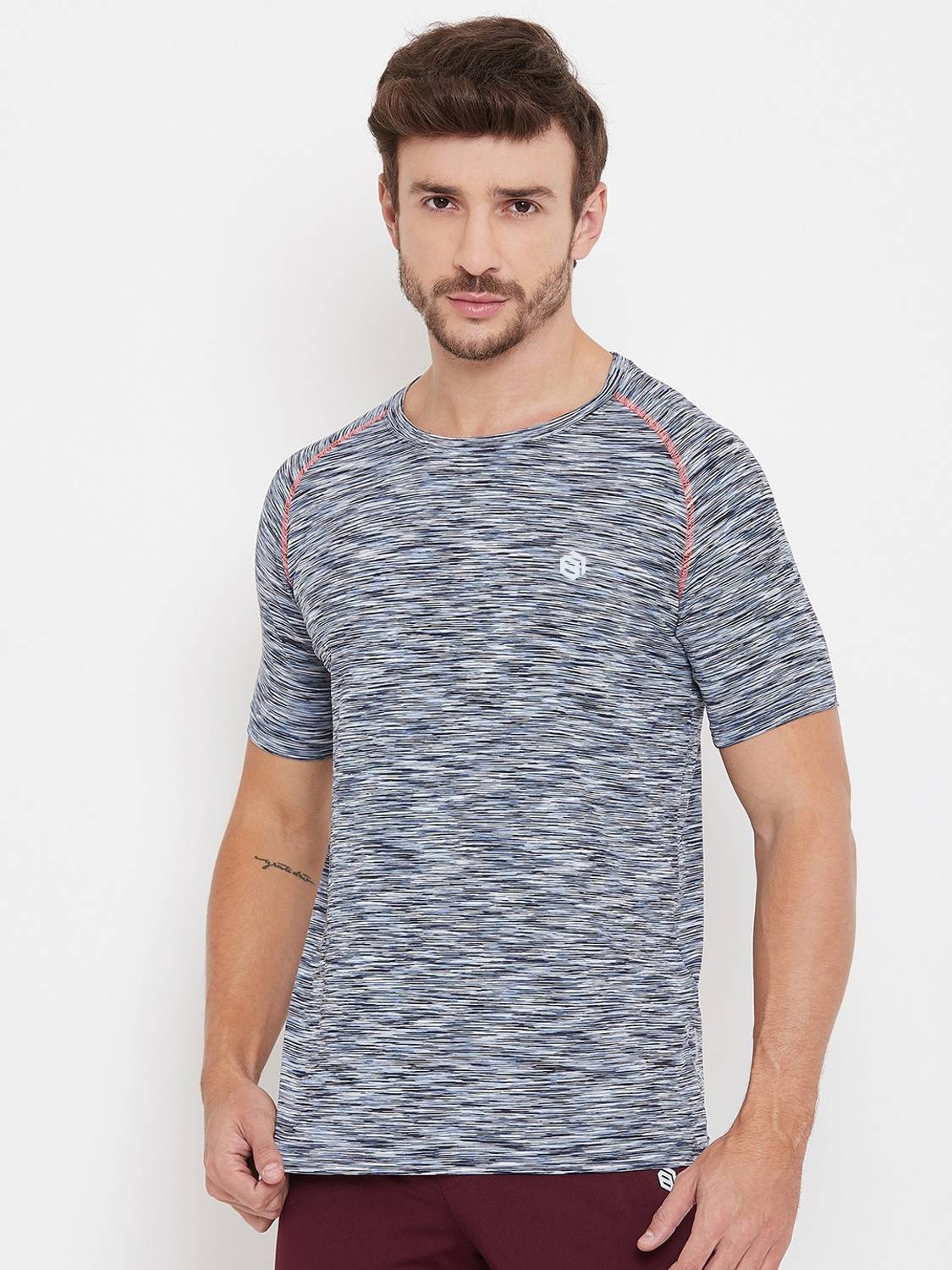 BISHOP COTTON Printed Men Round Neck Black T-Shirt