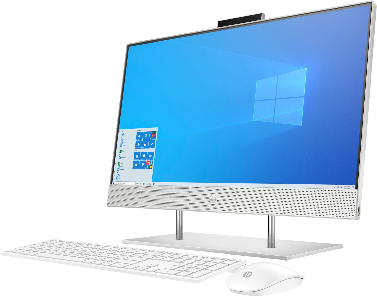 Image of HP All in One Desktop PC Core i3 (10th Gen) (8 GB DDR4 /512 GB SSD /Windows 10 Home /23.8 Inch Screen /24-dp0817in)