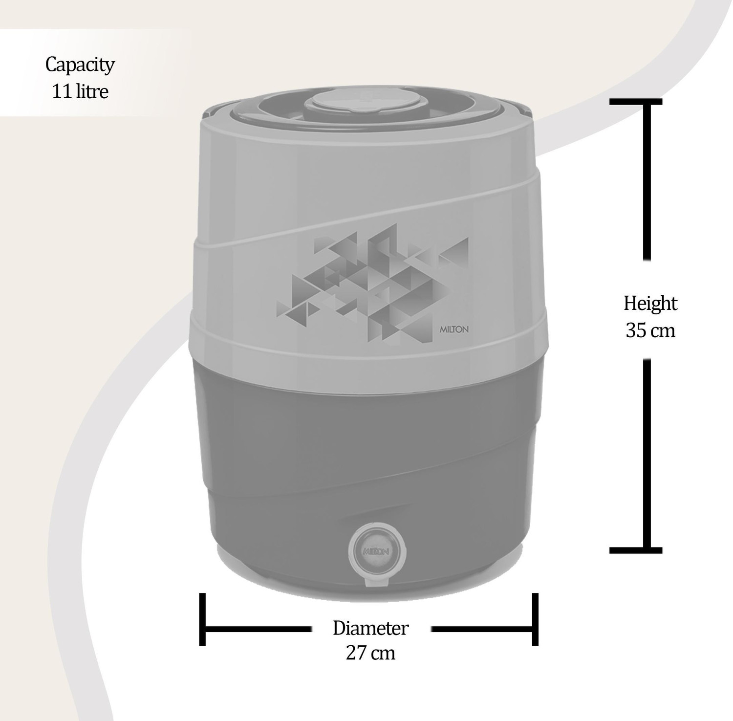 Image of MILTON 11 L Plastic Kettle Jug