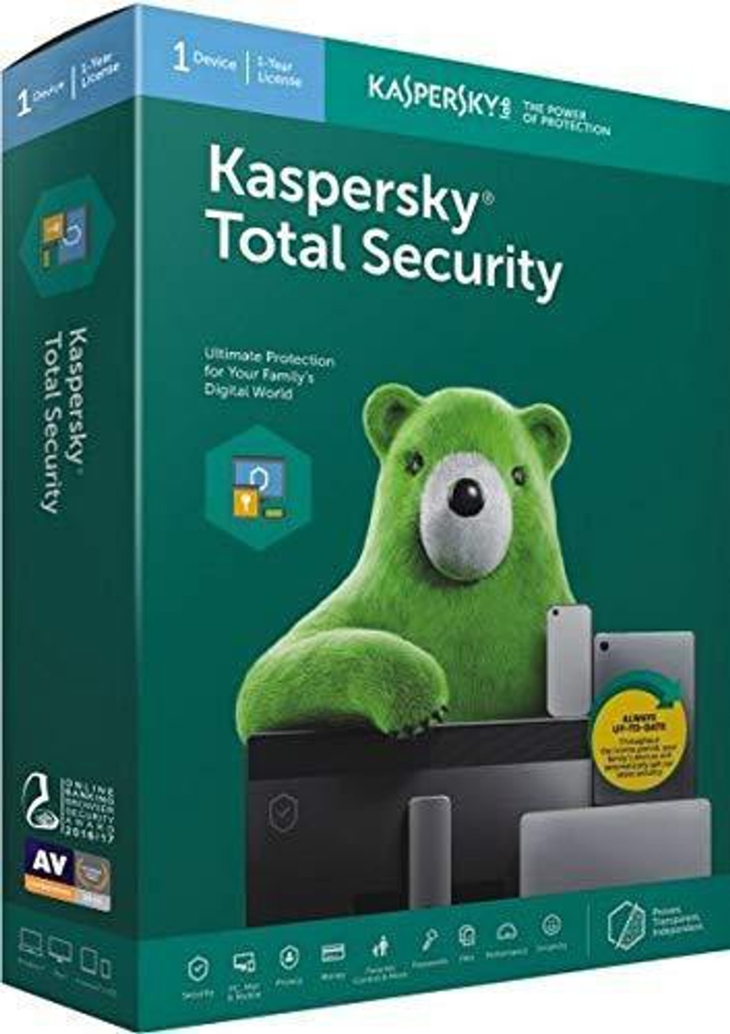 Image of Kaspersky Total Security 1 User 1 Year (Renewal)