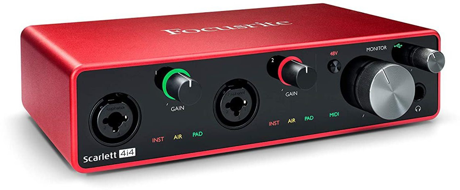 Image of FOCUSRITE Scarlett 4i4 (3rd Gen) USB with Pro Tools, First Audio Interface