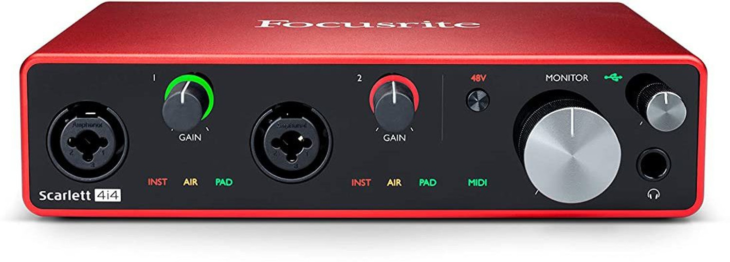 Image of FOCUSRITE Scarlett 4i4 (3rd Gen) USB with Pro Tools, First Audio Interface