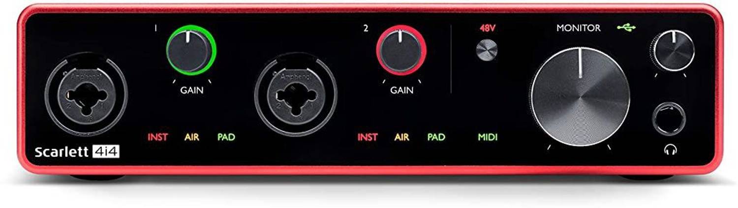 【美品】Focusrite Scarlett 4i4 3rd Gen FOCUSRITE Scarlett 4i4 (3rd Gen) USB with Pro Tools, First Audio
