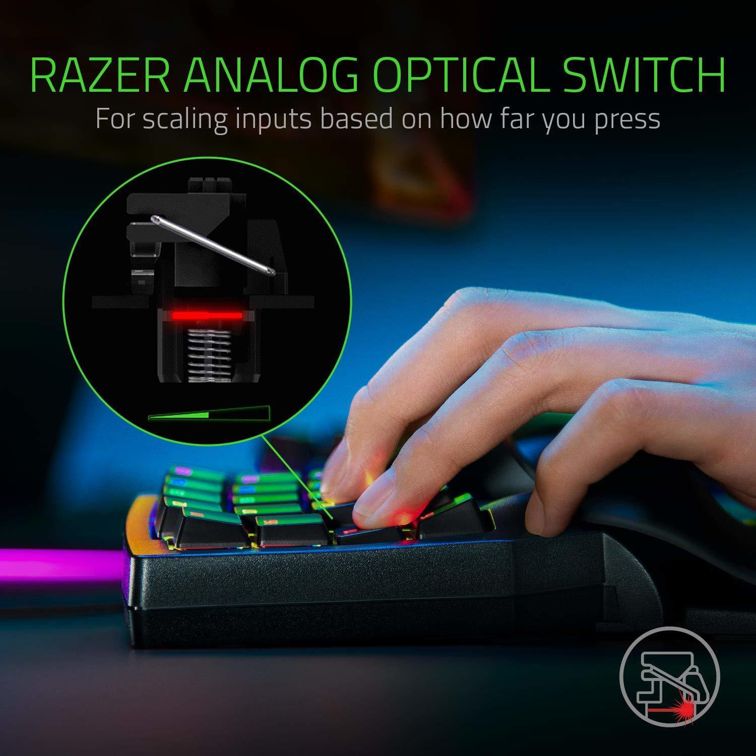 Image of Razer Tartarus Pro - Analog Optical Wired USB Handheld Gaming Keyboard Compatible with Desktop, Laptop, Mac