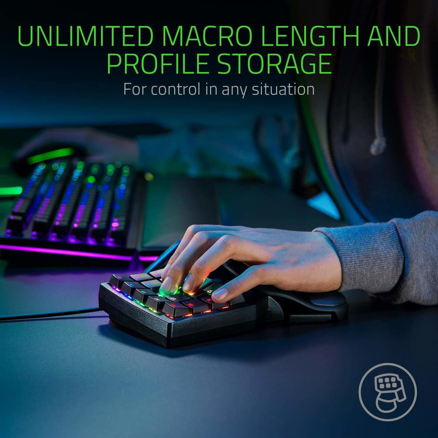 Image of Razer Tartarus Pro - Analog Optical Wired USB Handheld Gaming Keyboard Compatible with Desktop, Laptop, Mac