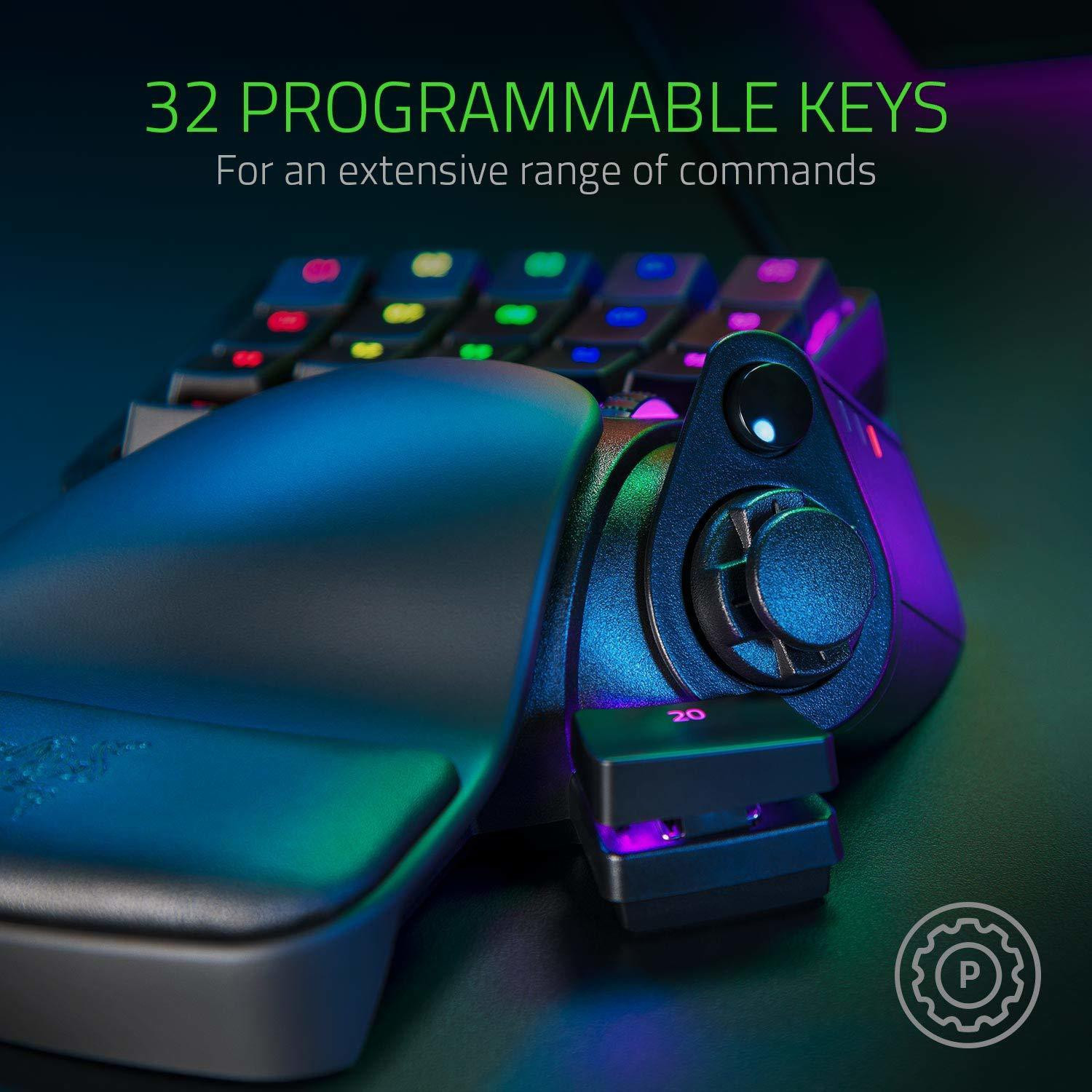 Image of Razer Tartarus Pro - Analog Optical Wired USB Handheld Gaming Keyboard Compatible with Desktop, Laptop, Mac