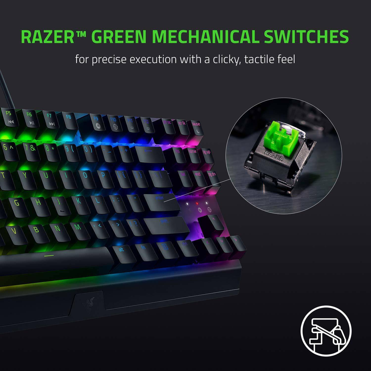 Razer BlackWidow V3 Wired USB Standard Gaming Keyboard Compatible