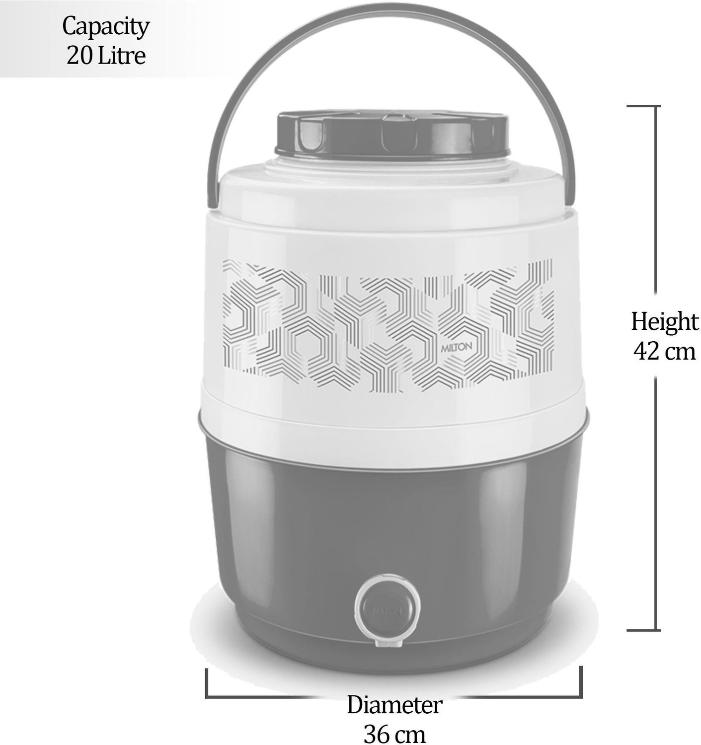 Image of MILTON 20 L Plastic Water Jug