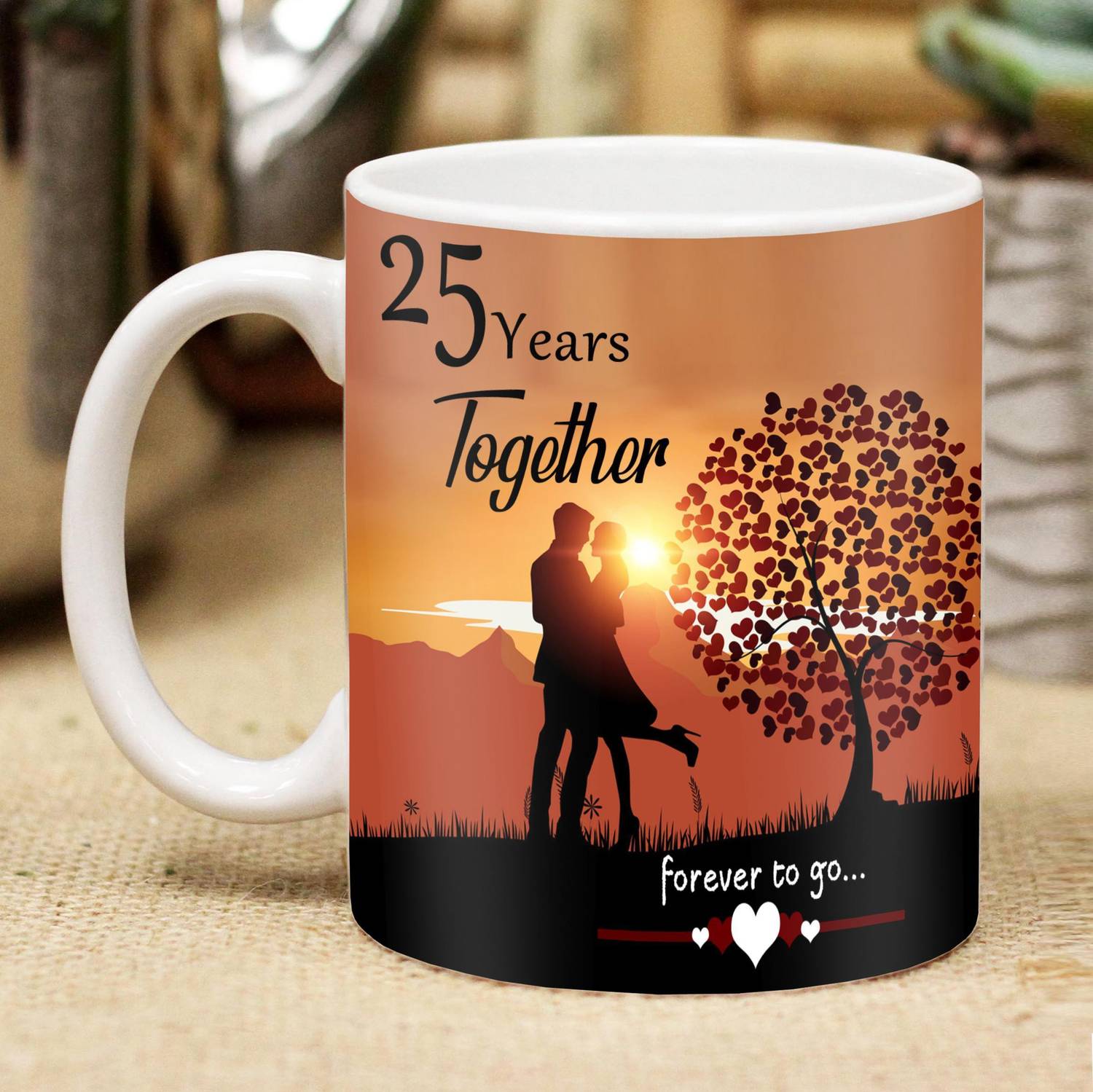 ME&YOU Happy 25th Marriage Anniversary 25 years love Ceramic Coffee Ceramic  Coffee Mug Price in India - Buy ME&YOU Happy 25th Marriage Anniversary 25  years love Ceramic Coffee Ceramic Coffee Mug online