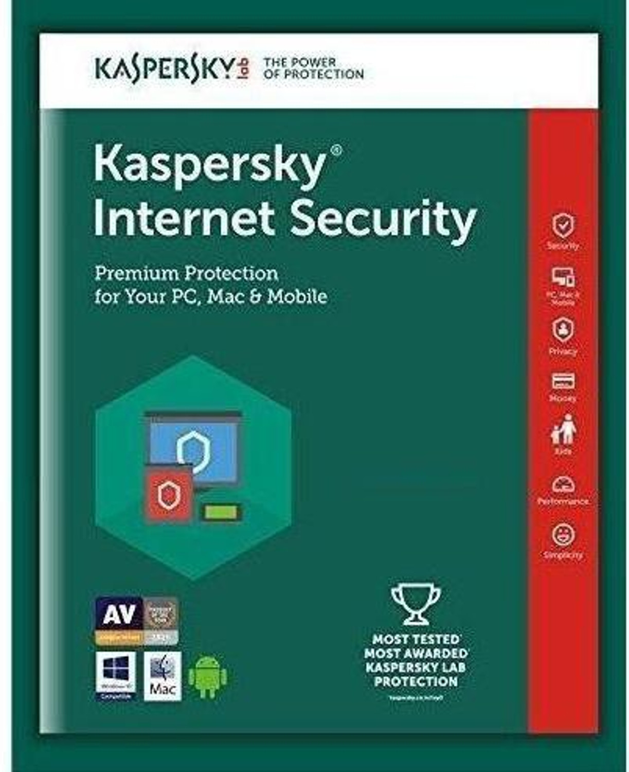 Image of Kaspersky Internet Security 1 User 1 Year (Renewal)