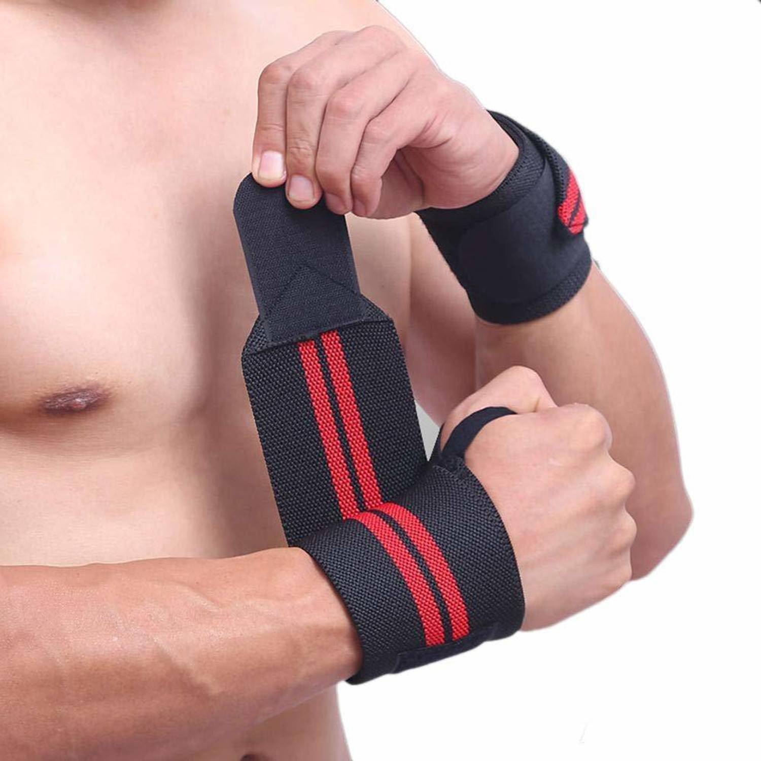 GymWar Wrist Wraps with Thumb Loop - Image 1