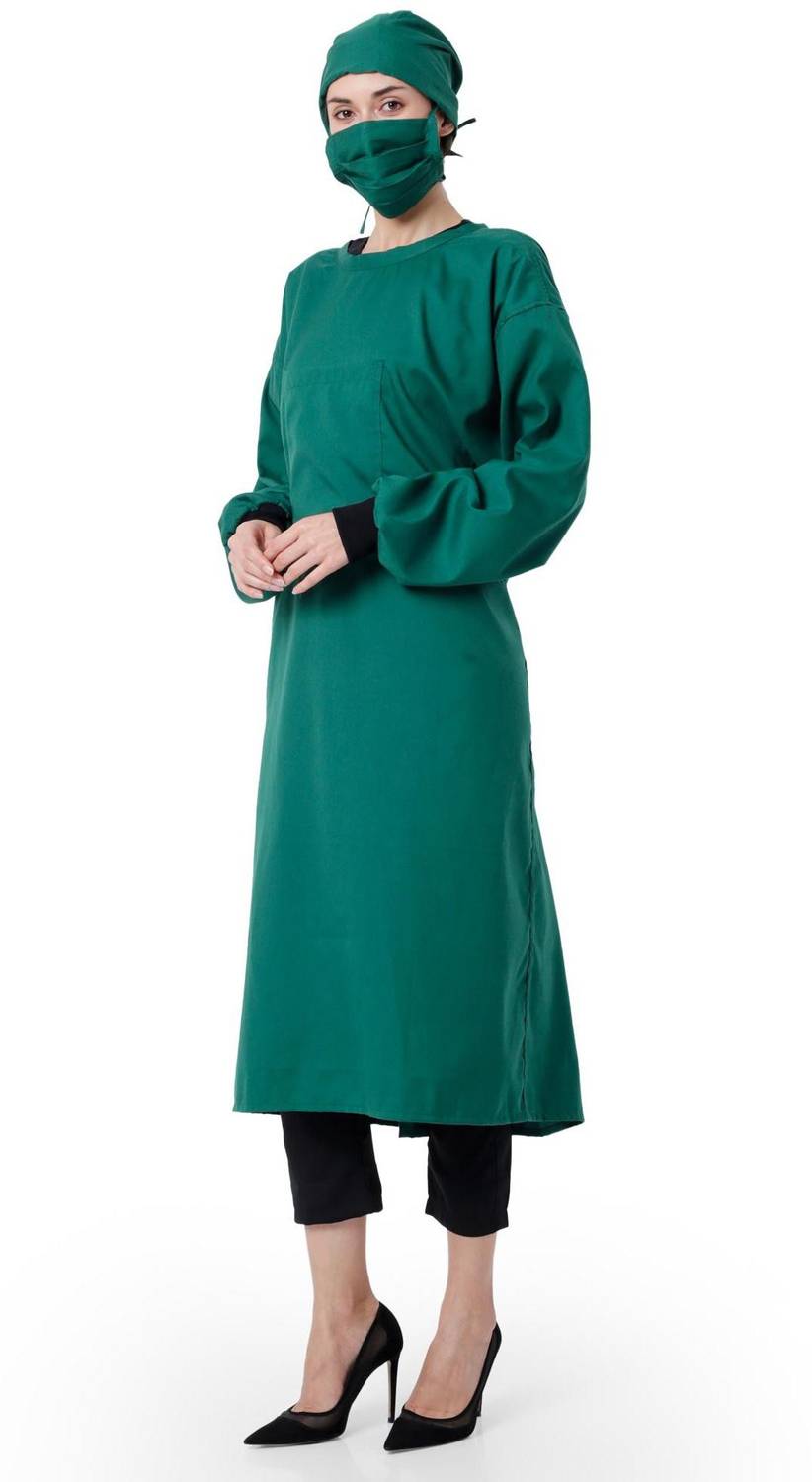 Associated Uniforms SURGICAL GOWN & MUTIPURPOSE GOWN S-M-L Gown Hospital Scrub