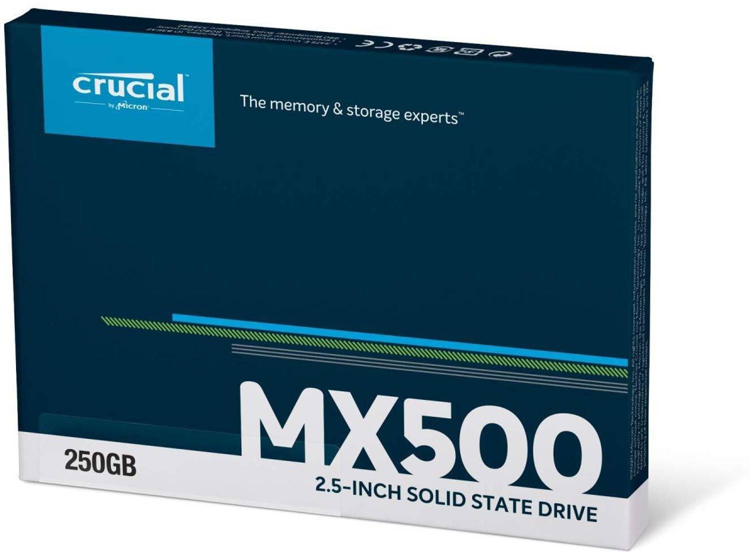 Crucial MX500 250 GB Laptop Black SATA Internal Solid State Drive
