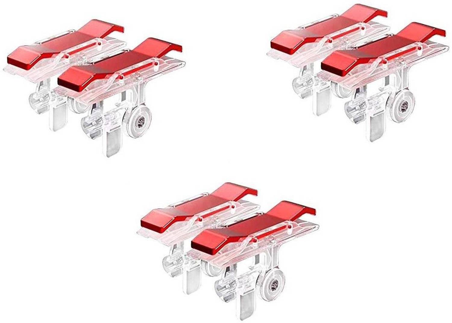 FKU (SET OF 3 ) E9 Game Controller - Quick button handle Sensitive Shoot and Aim Fire Buttons L1R1 Trigger Buttons for PUBG Joystick