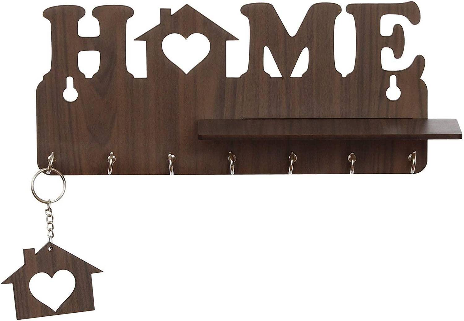 AAYOG CREATIONS Brown Home Key holder Wood Key Holder