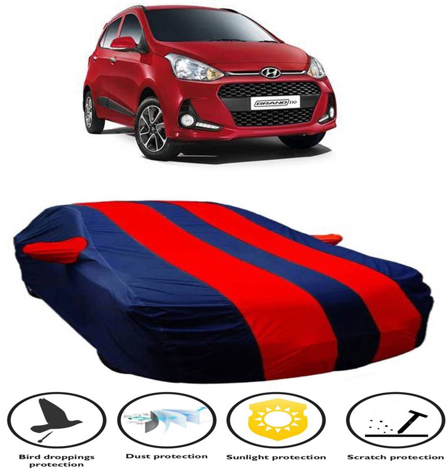 Ascension Car Cover For Hyundai Grand i10 (With Mirror Pockets)