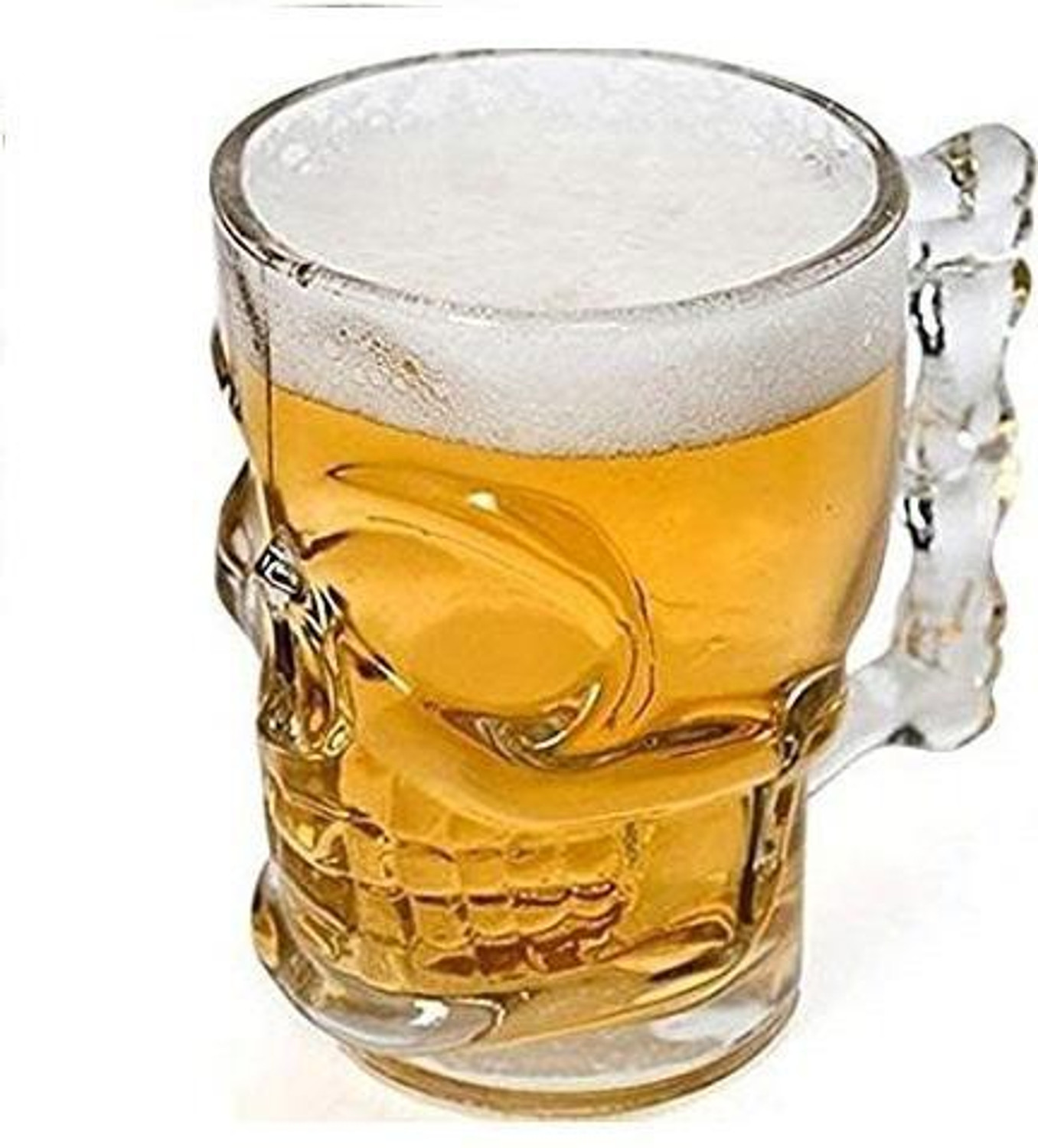 Image of miRim Skull Shape for Your Home Bar Glass Beer Mug