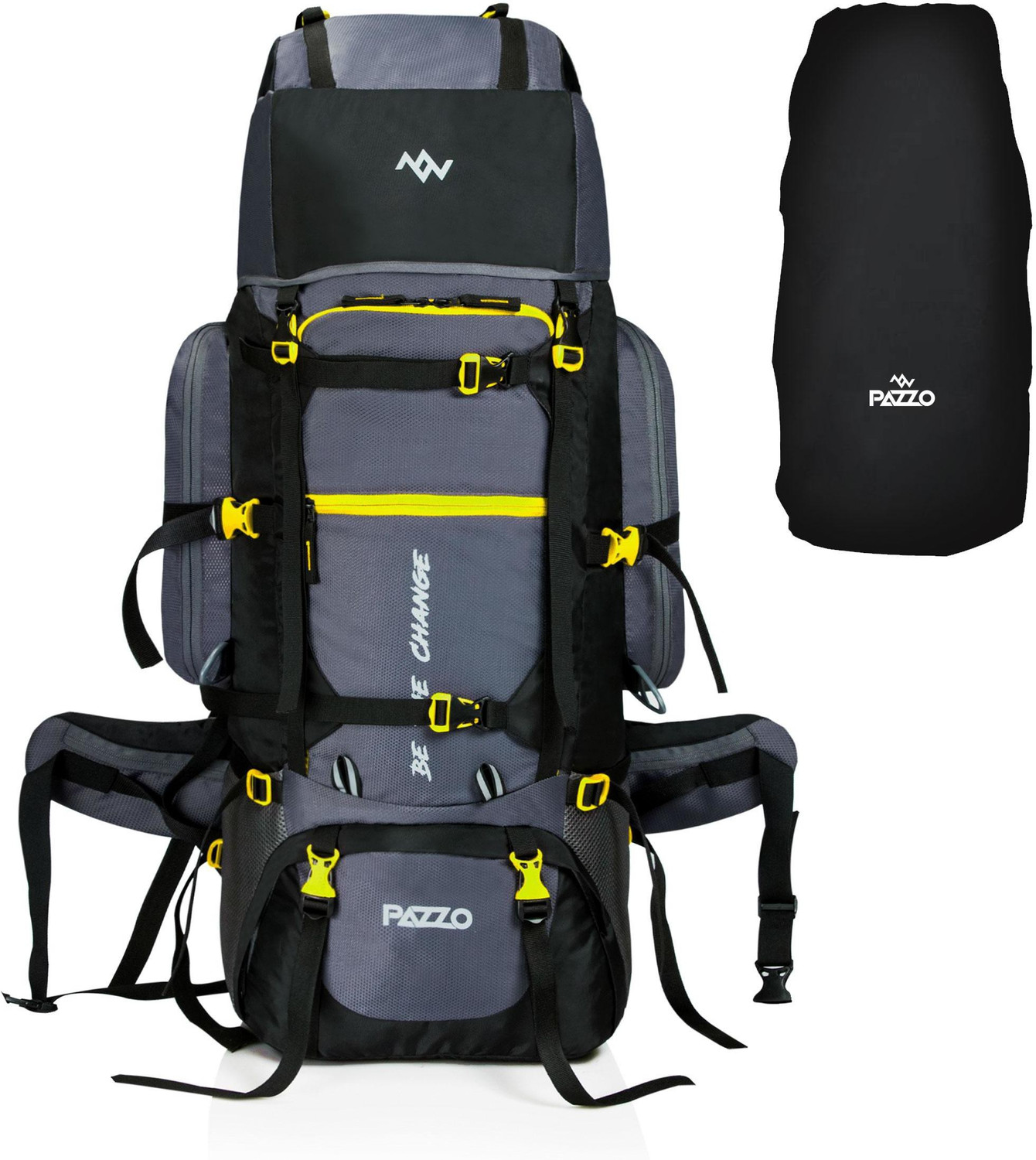 Image of PAZZO 80 Ltr Trekking Bag Hiking Backpack Travel Backpack with Raincover ( 1 year warranty) Rucksack - 80 L