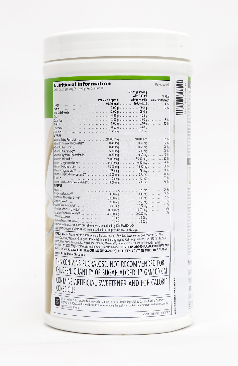 Image of HERBALIFE Formula 1 Shake Mix- Banana Caramel Flavor & Orange Cream Flavor For Weight Loss Plant-Based Protein