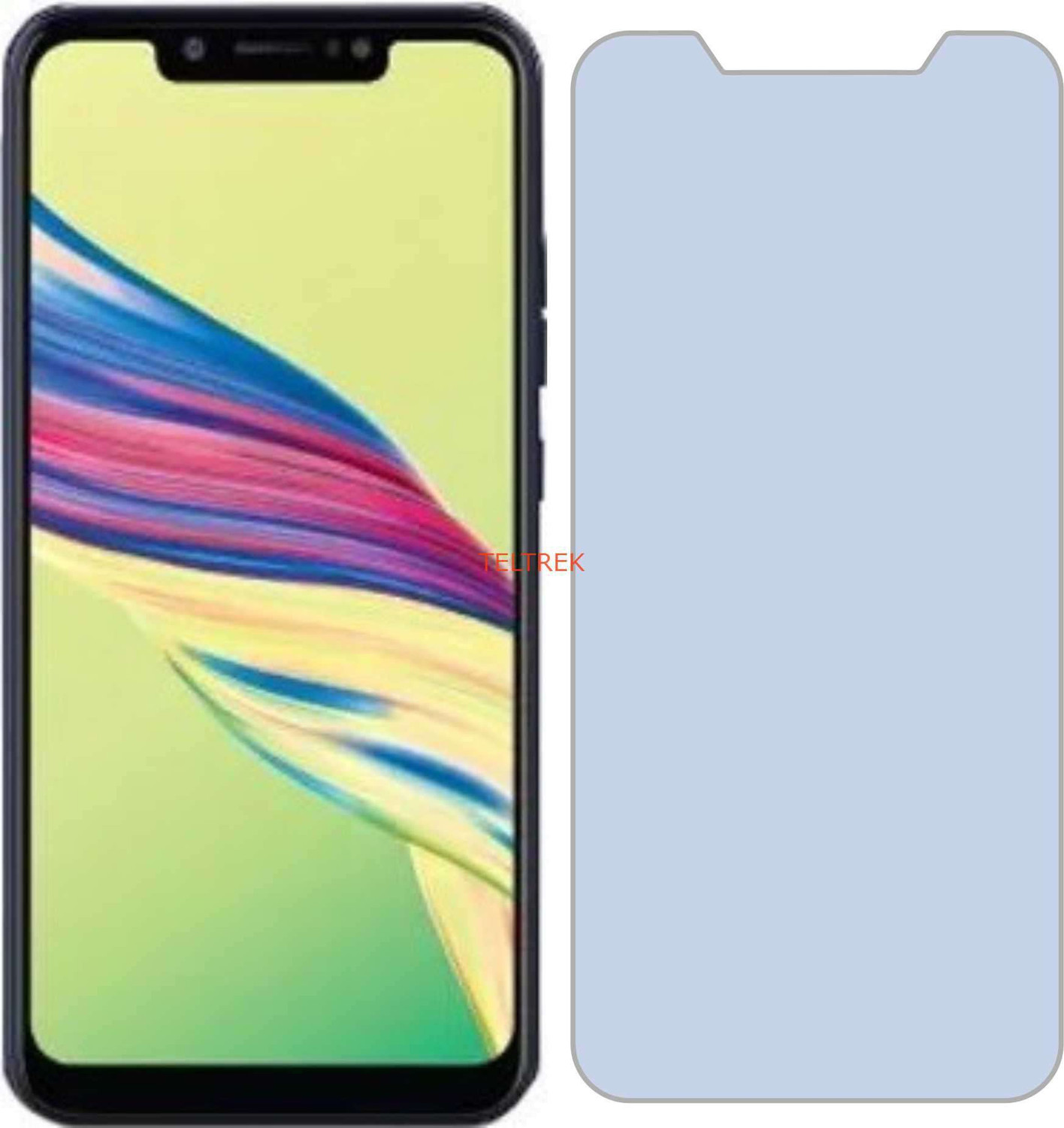 Image of TELTREK Tempered Glass Guard for TECNO CAMON I2 (Impossible AntiBlue Light)