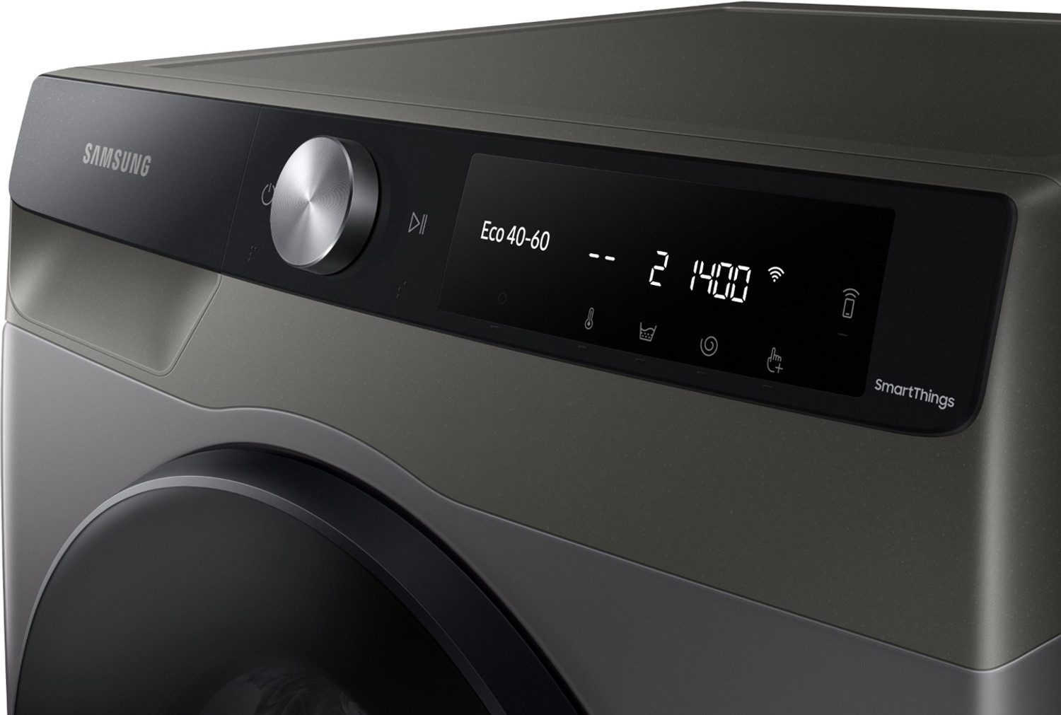 Image of Samsung 8 /6 kg Washer with Dryer With Steam AI Control, Wi-Fi EnabledReady to Wear Clothes Grey