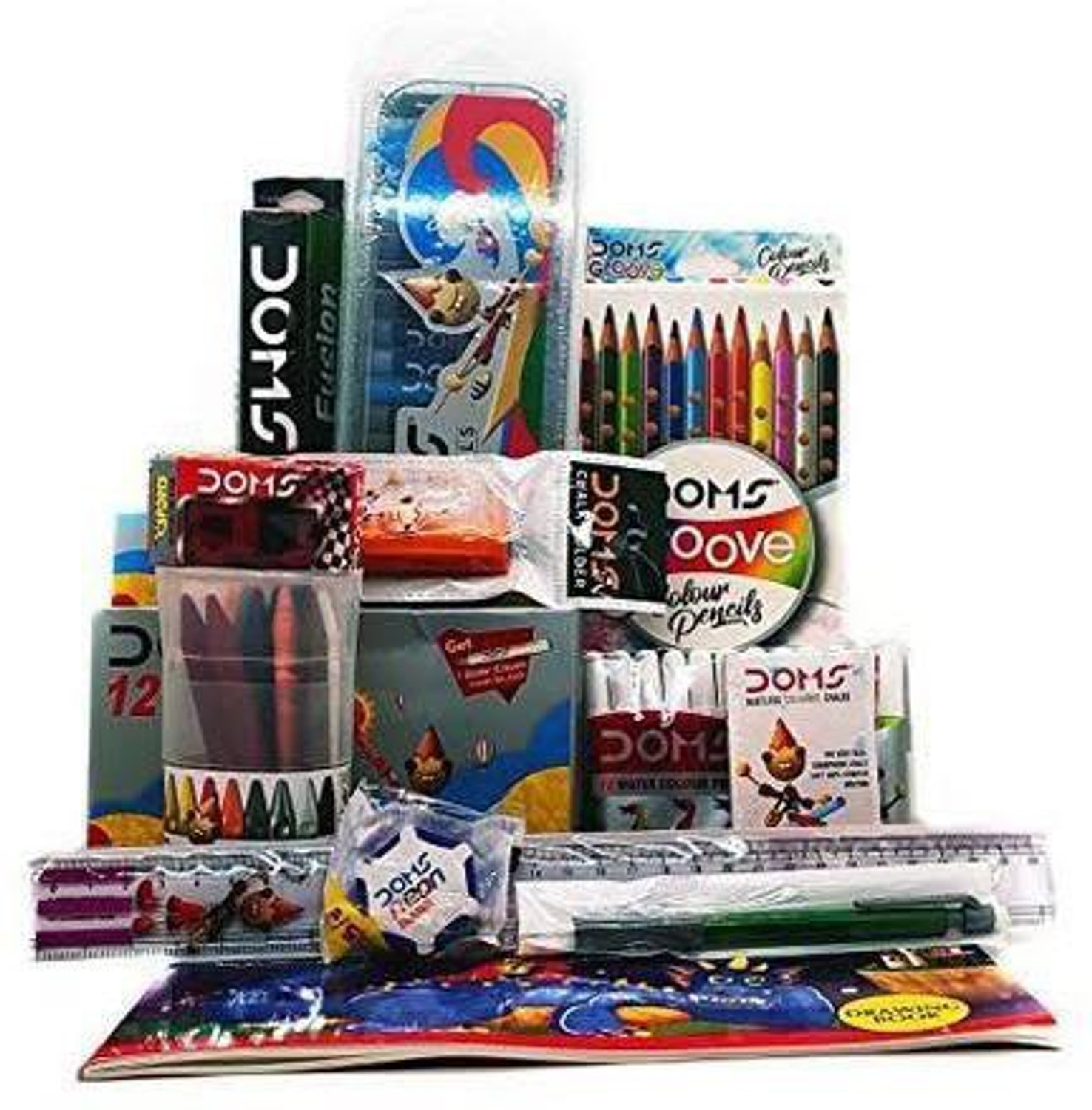 Image of DOMS SMART KIT WITH 12 EXITED UNIQUE STATIONERY ITEMS