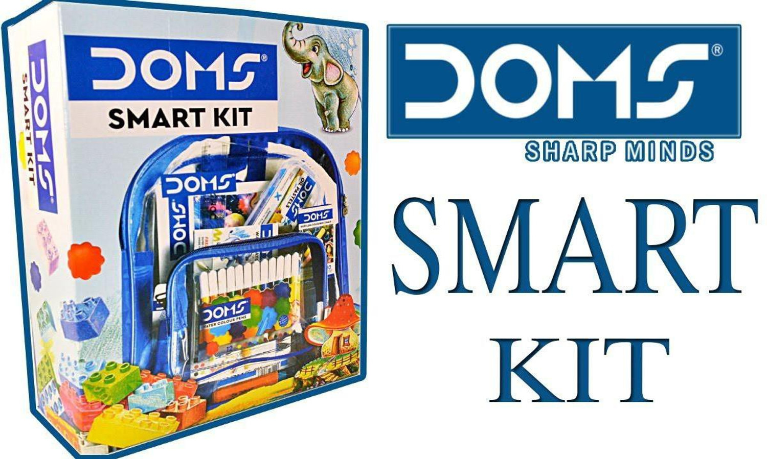 Image of DOMS SMART KIT WITH 12 EXITED UNIQUE STATIONERY ITEMS