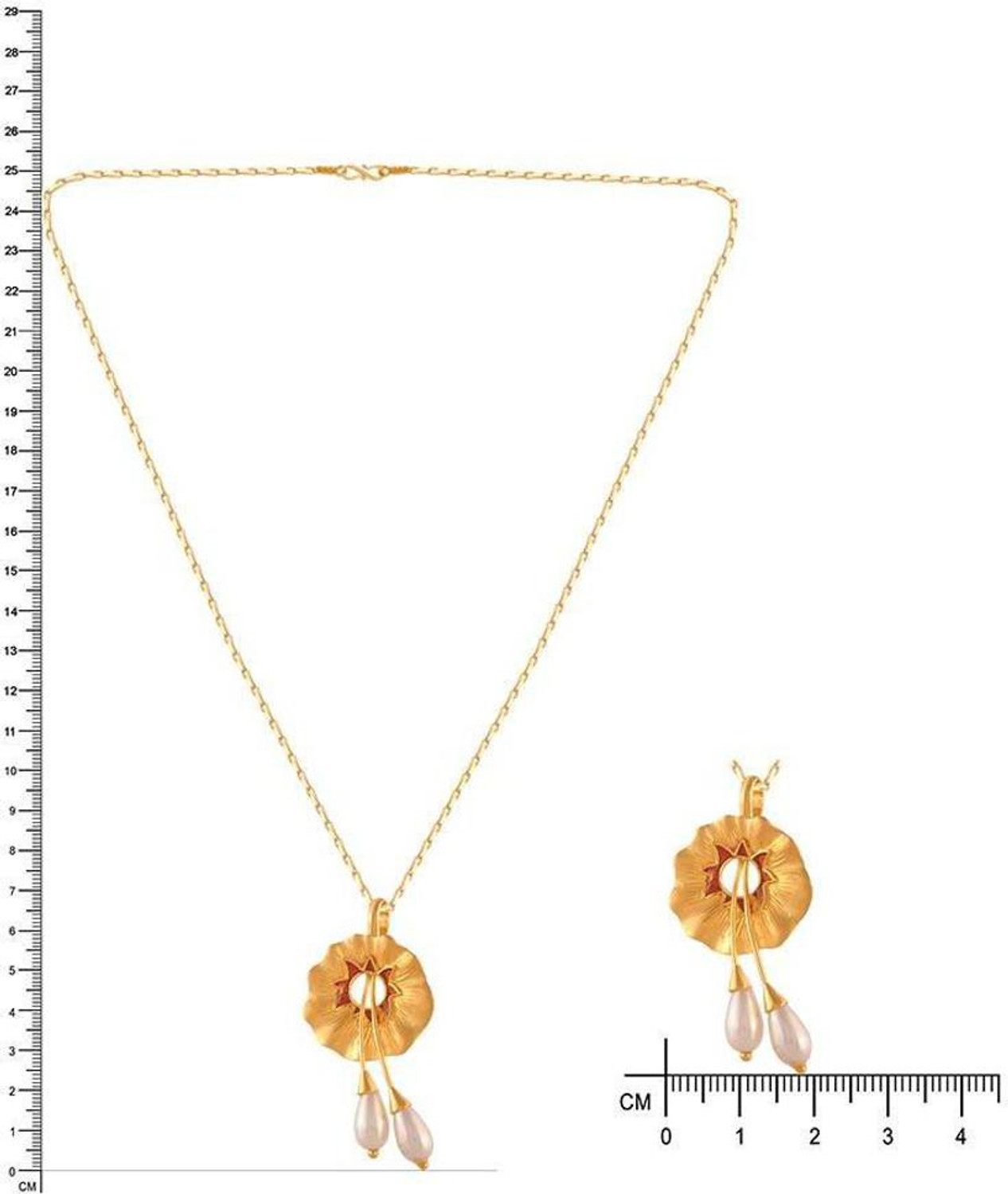 Image of PC Chandra Jewellers ONLINE EXCLUISVE Long and Short Chain Yellow Gold Precious Chain