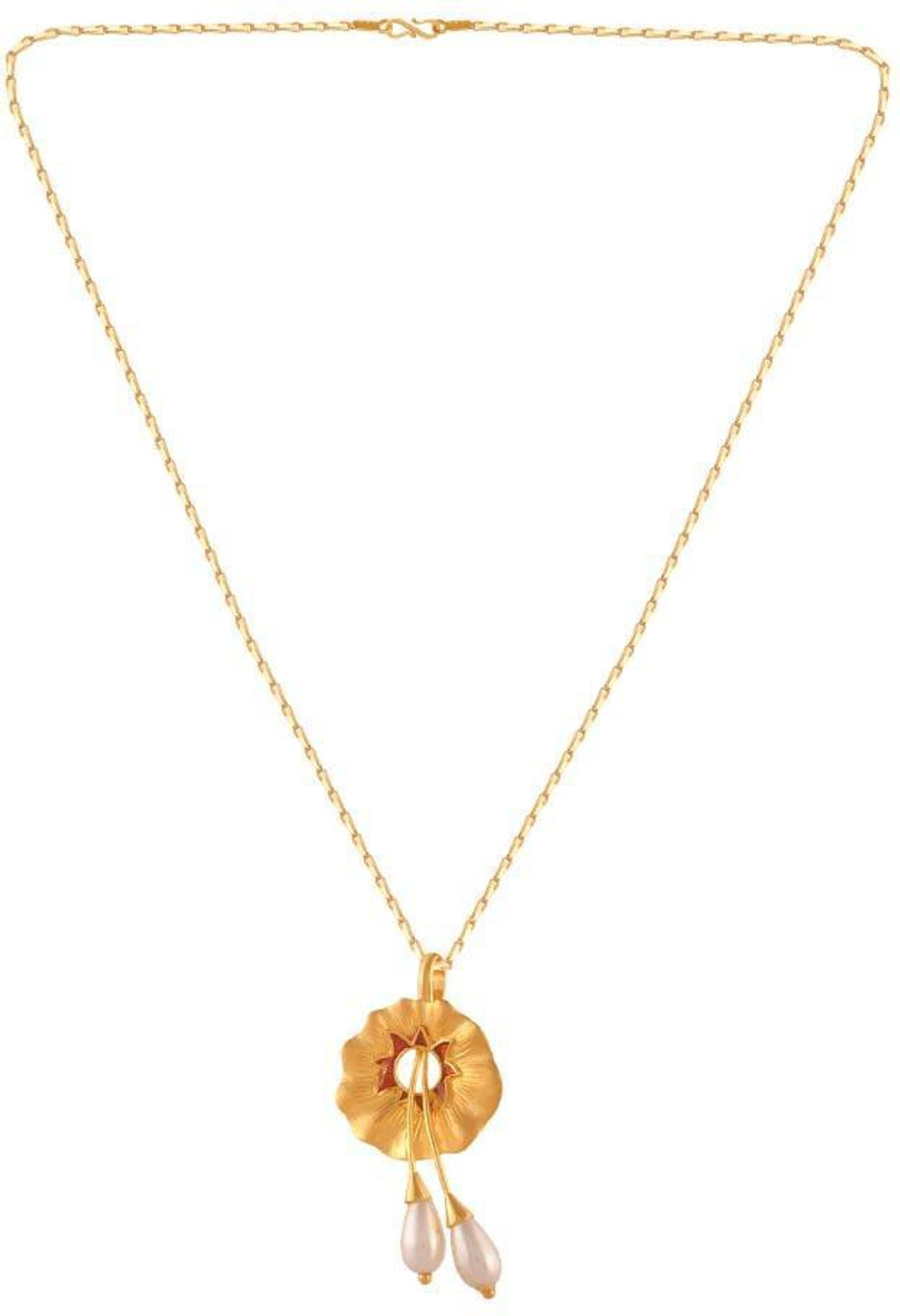 Image of PC Chandra Jewellers ONLINE EXCLUISVE Long and Short Chain Yellow Gold Precious Chain