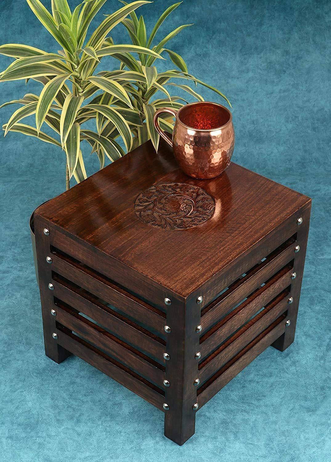 ASTA Crafts wood Masterpieces: The Elegance of wood stool" End Ta