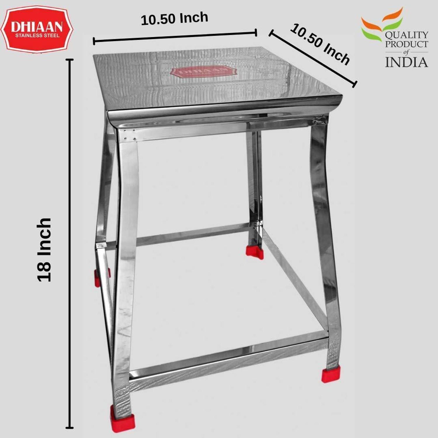 DHIAAN STAINLESS STEEL STOOL 18 INCH (HEIGHT) Kitchen Stool Price