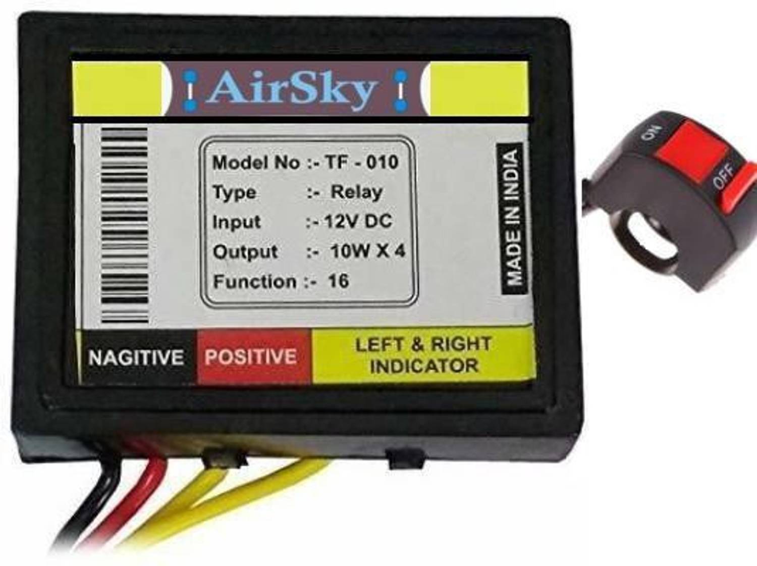 AIRSKY Front, Rear Flasher Indicator Light for Universal For Bike Universal For Bike