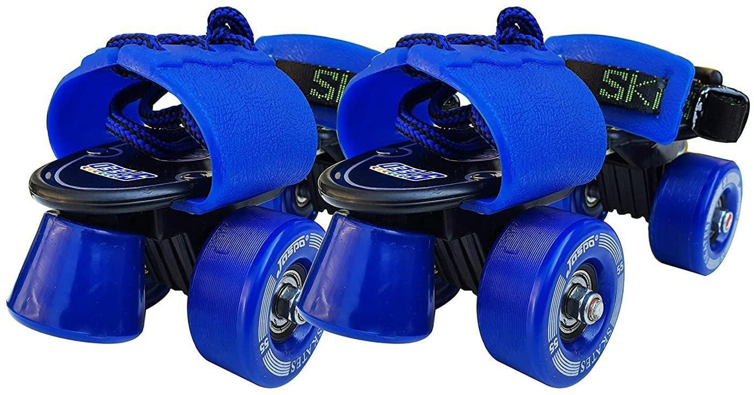 Image of Jaspo Tenacity Adjustable Senior Roller Skates Suitable for Age Group 6 to 14 Years (blue) Quad Roller Kids Size 1 UK - 8 UK