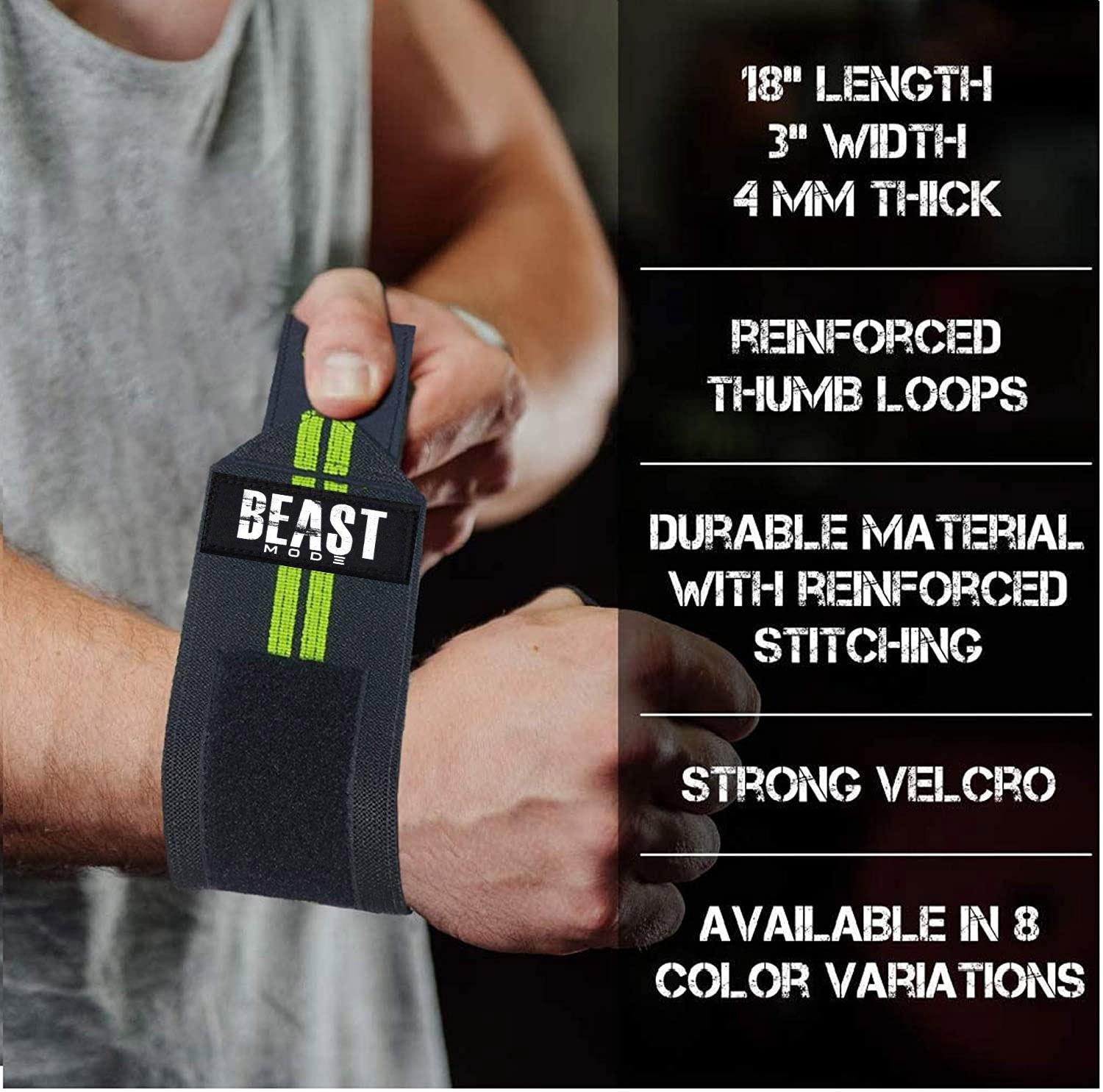 Image of STEIGEN FITNESS WRIST WRAPS GLOVES FOR GYM WRIST BAND SUPPORT FOR HEAVY WORKOUT Gym & Fitness Gloves