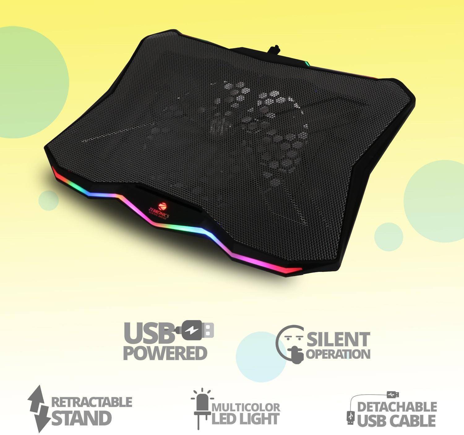 Zebronics Zeb-NC7000 USB Laptop Cooling Pad 170MM Fan - Image 4