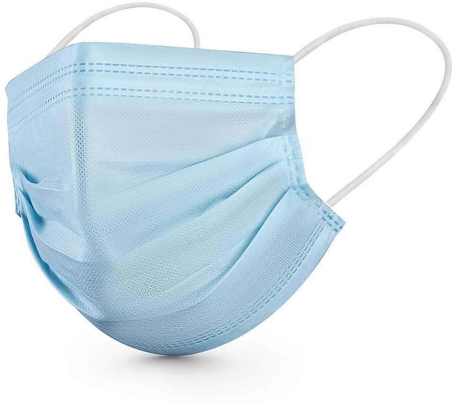 Image of BSRCARES 3 Ply Protective Face Mask, BFE >95% & PFE >90%,ISI,BIS,CE & ISO 9001:2015 Certified, Tested by SITRA, Complies to ISI Level 2 & EN14683 Type IIR, Premium Mask For Men and Women 3 Ply Surgical Disposable Face Mask With Thick Melt Blown (SMMS) Filter, Anti-Pollution, Anti-Virus, Anti-Bacteria Mask with Nose Clip, Comfortable Earloops, and Skin Friendly, BSPFM Water Resistant Surgical Mask With Melt Blown Fabric Layer (Blue, Free Size, , 3 Ply) Surgical Mask With Melt Blown Fabric Layer (Blue, Free Size, , 3 Ply) Water Resistant Surgical Mask With Melt Blown Fabric Layer Surgical Mask With Melt Blown Fabric Layer (Free Size, Pack of 400, 3 Ply)