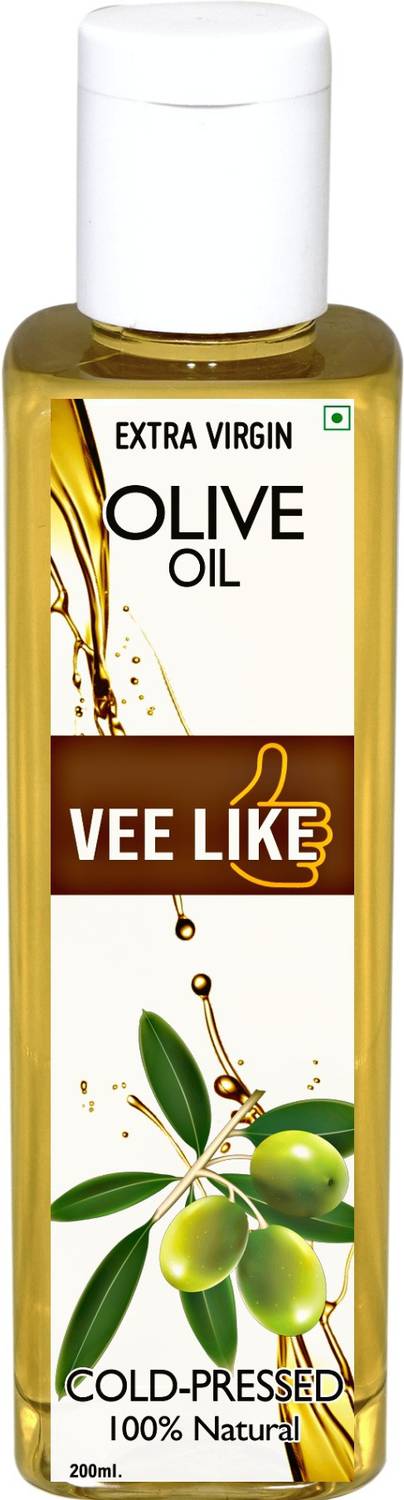 VEE LIKE Extra Virgin Olive Oil - Cold Pressed, Pure & Natural. For Cooking, Eating, Skin & Hair Olive Oil
