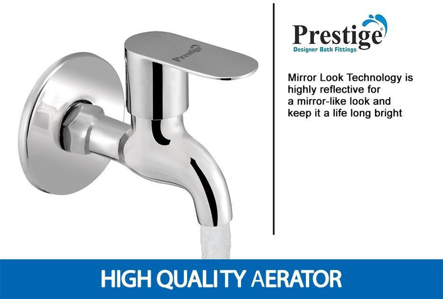Image of Prestige Ocean Bib Cock Without permis Pack Of 1 Bib Tap Faucet