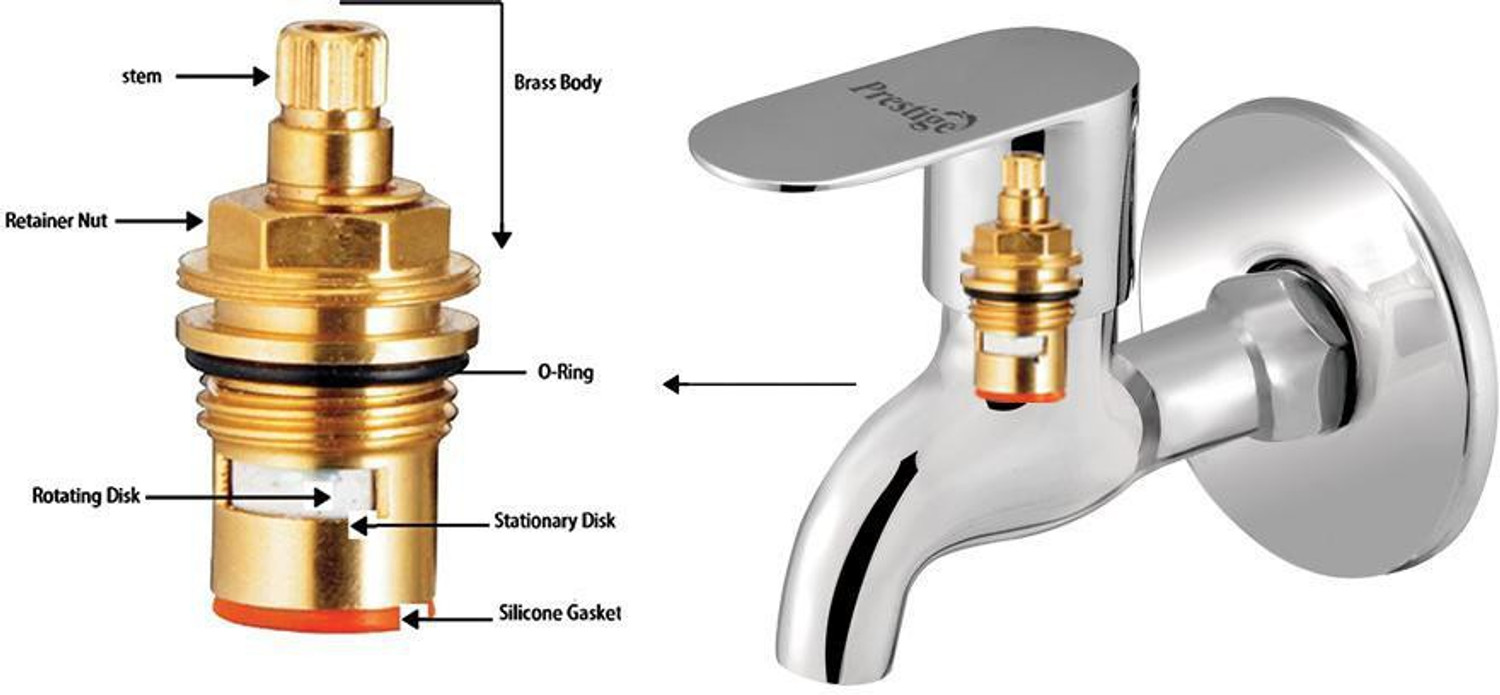 Image of Prestige Ocean Bib Cock Without permis Pack Of 1 Bib Tap Faucet