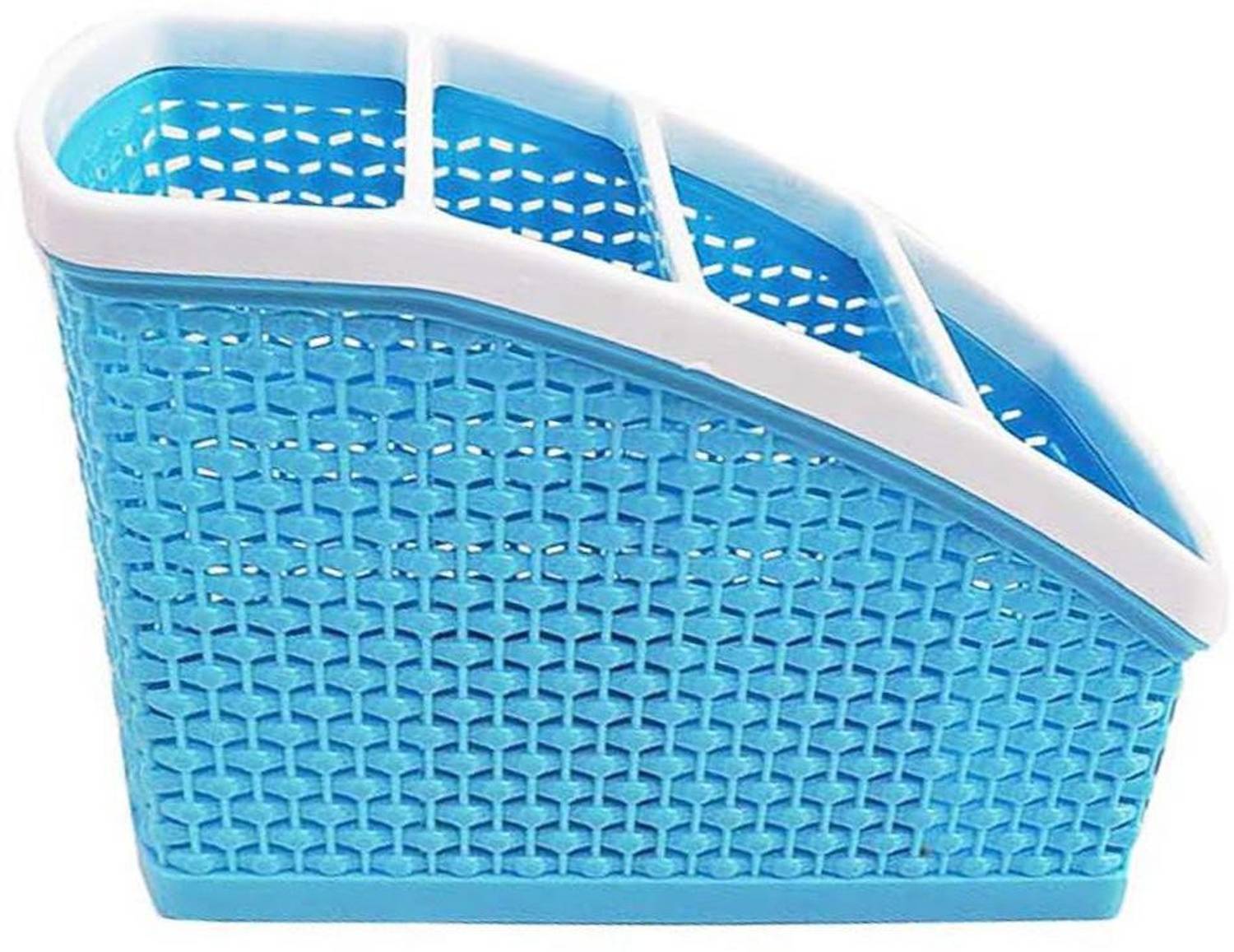 AMNEE 4 Compartments Plastic Pen holder