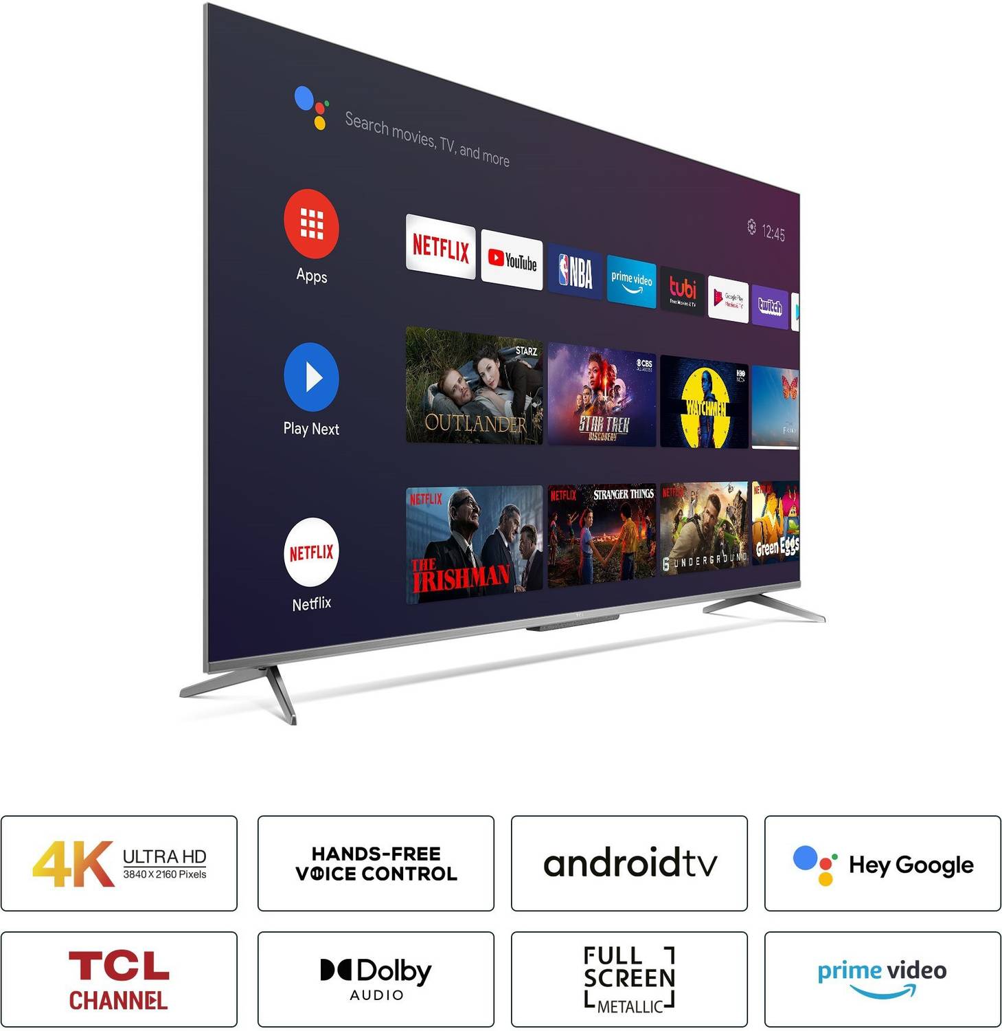 TCL P715 139 cm (55 inch) Ultra HD (4K) LED Smart Android TV with