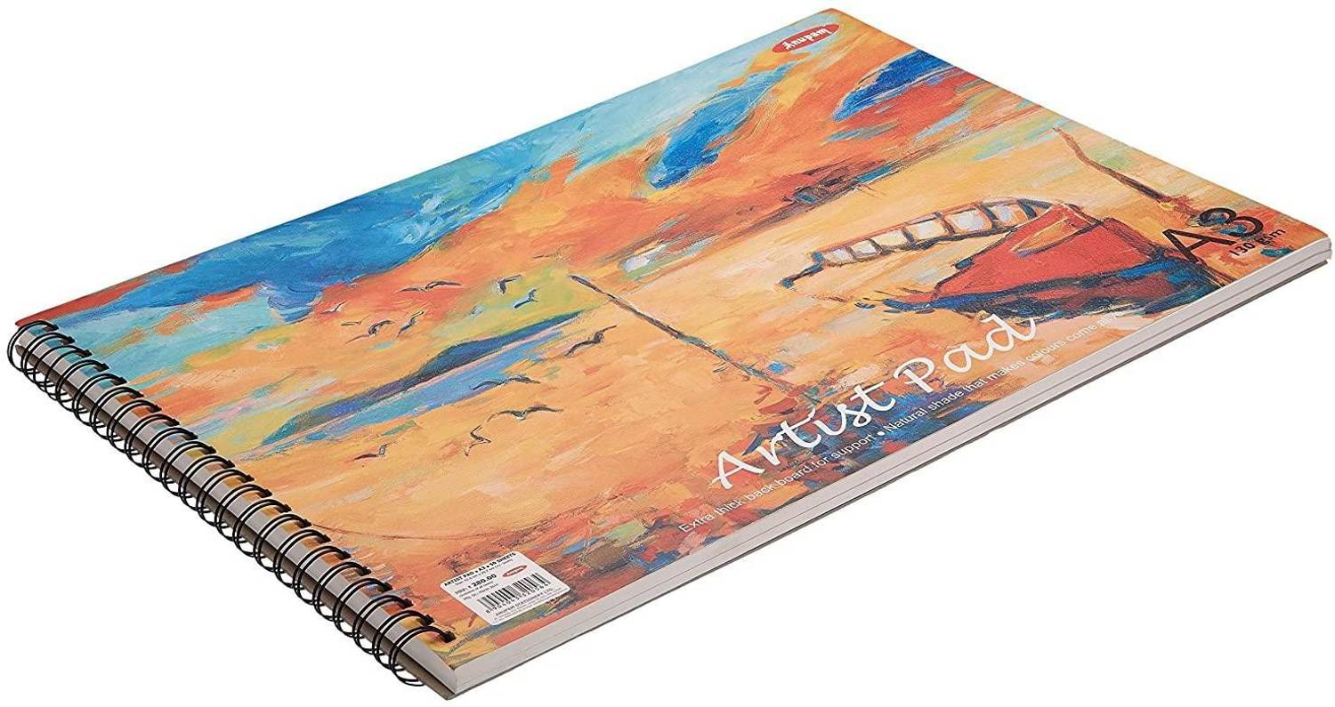 Brightstar Soft Bound Drawing Book Sketch Pad 100 Pages Sketch Pad (50 Sheets, Pack of 1) Sketch Pad