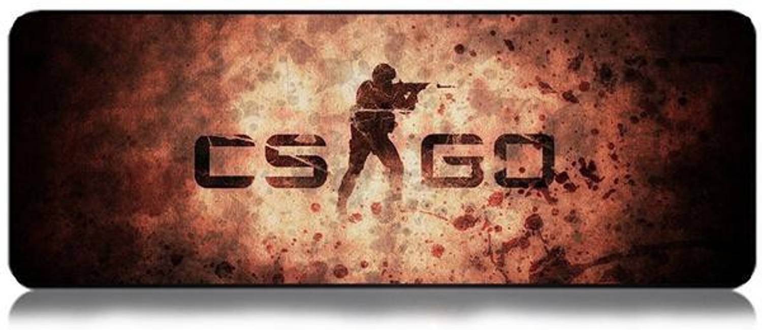 BUYFLUX CS GO Large XXL Gaming Mouse Pad with Nonslip Base Waterproof & Foldable Mat for Desktop Laptop Keyboard Consoles (70 x 30 cm) Non Slip Base Mousepad
