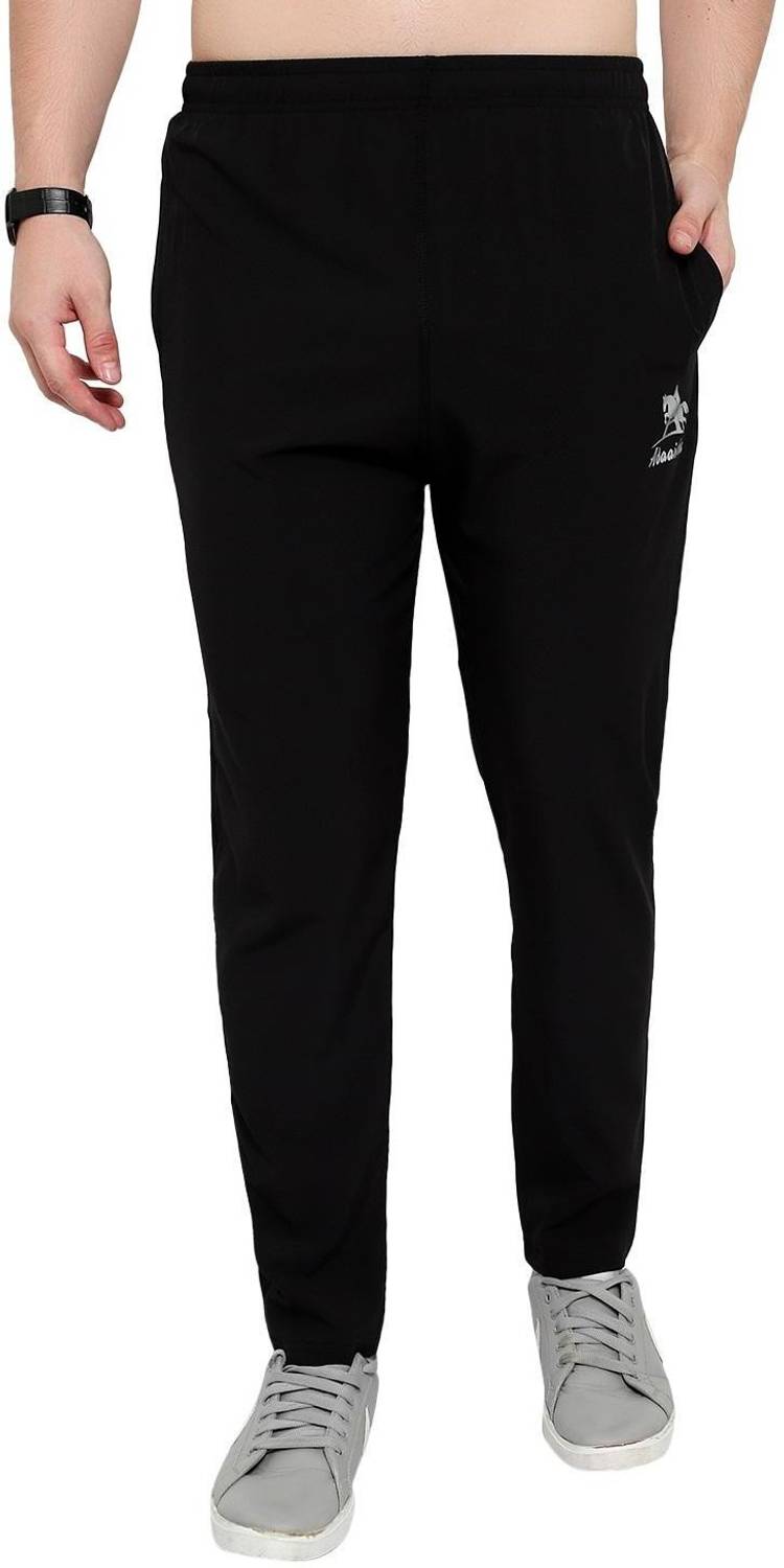ADAAISTIC SPORTS Solid Men Black Track Pants