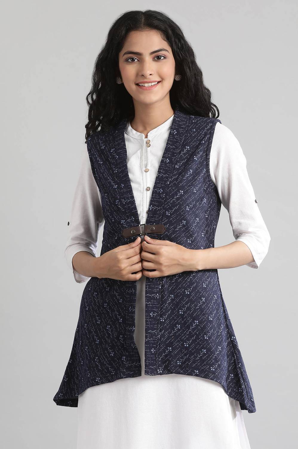 Aurelia 3/4th Sleeve Printed Women Jacket