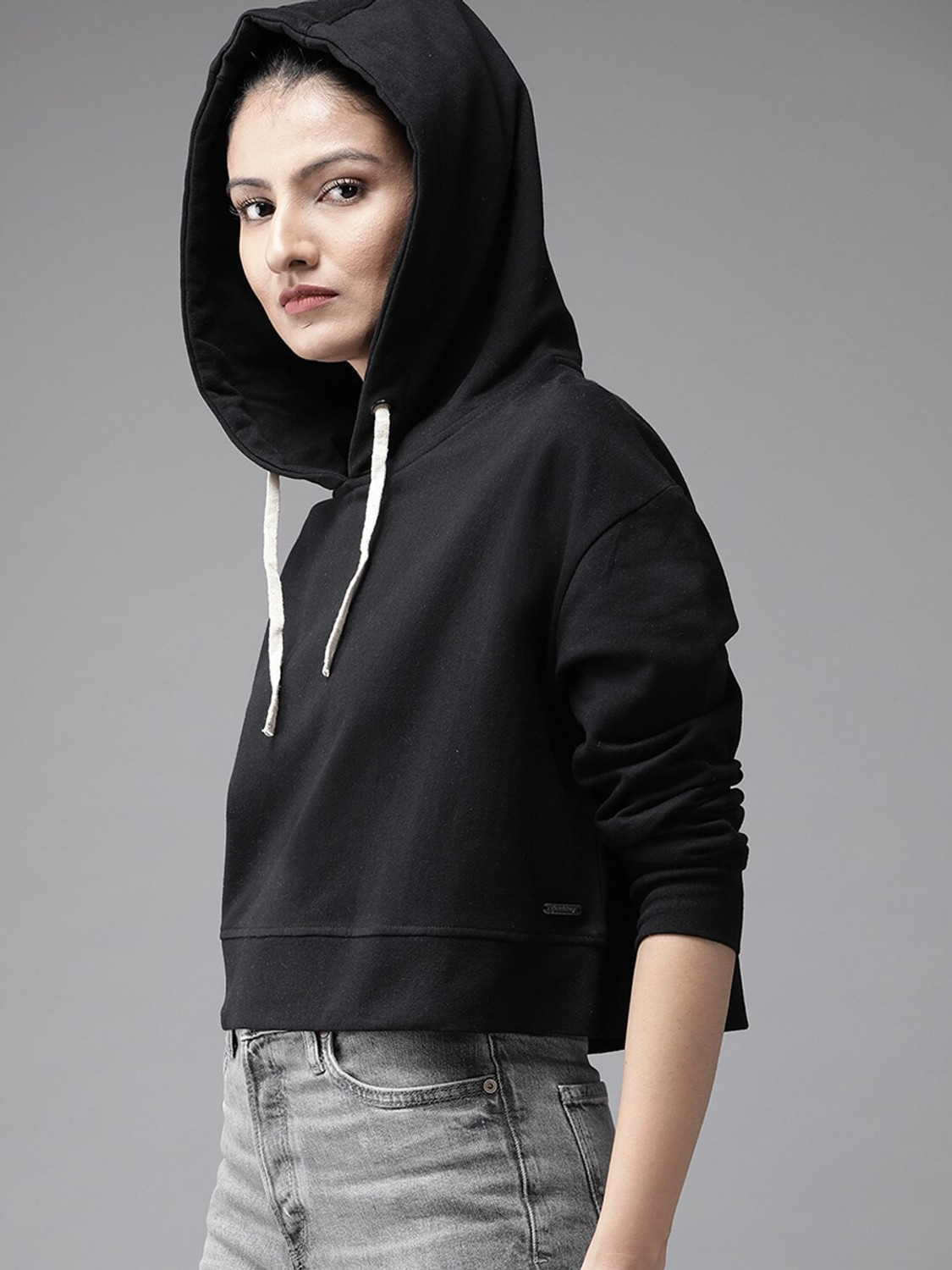 Image of Roadster Full Sleeve Solid Women Sweatshirt
