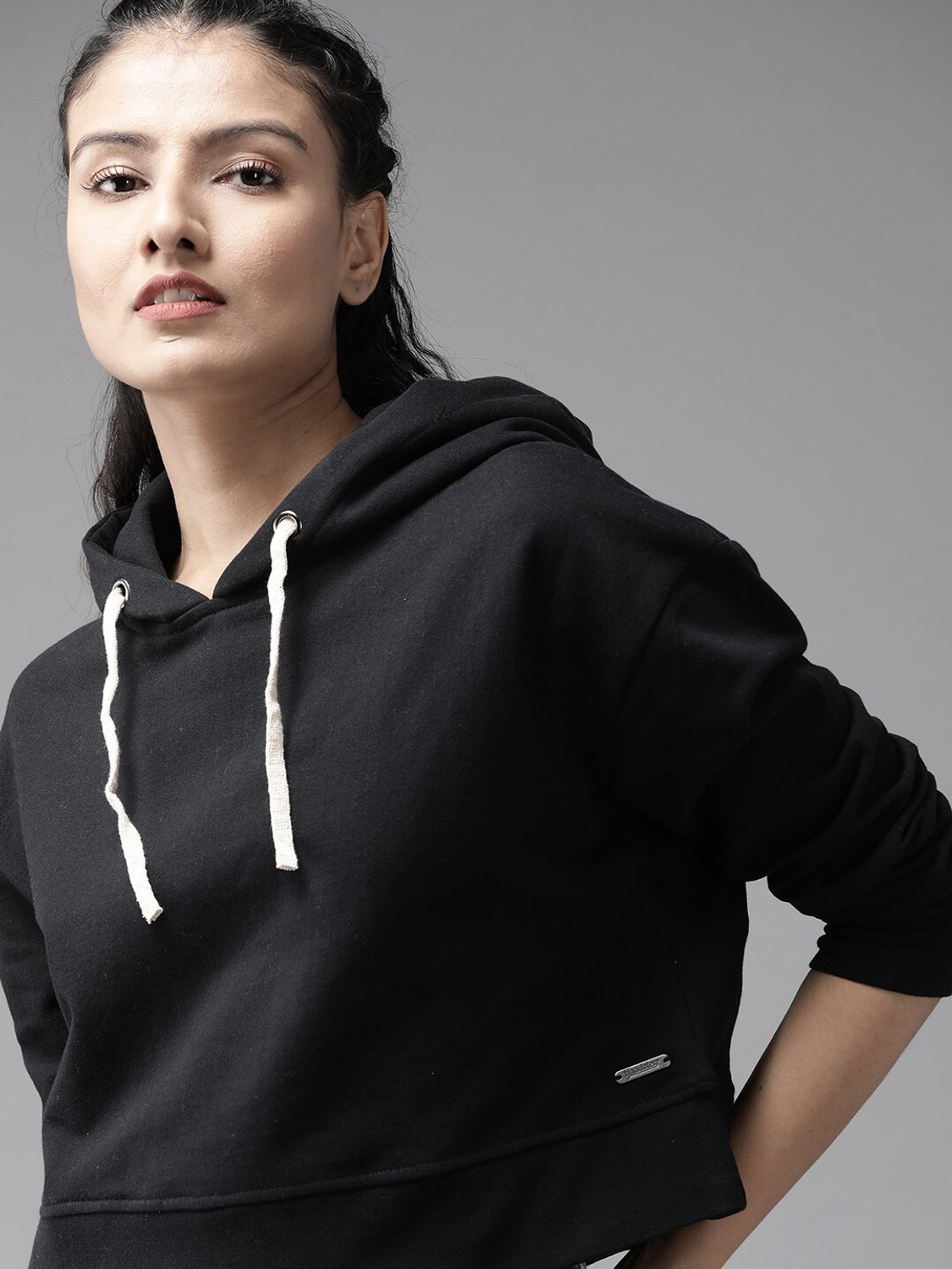 Image of Roadster Full Sleeve Solid Women Sweatshirt