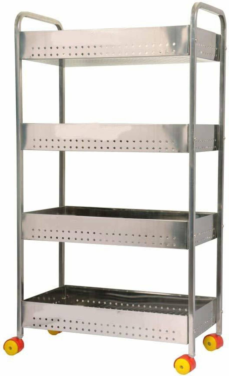 Aatamiy 4 Step Fruit and Vegetable Rack Kitchen Trolley Stainless