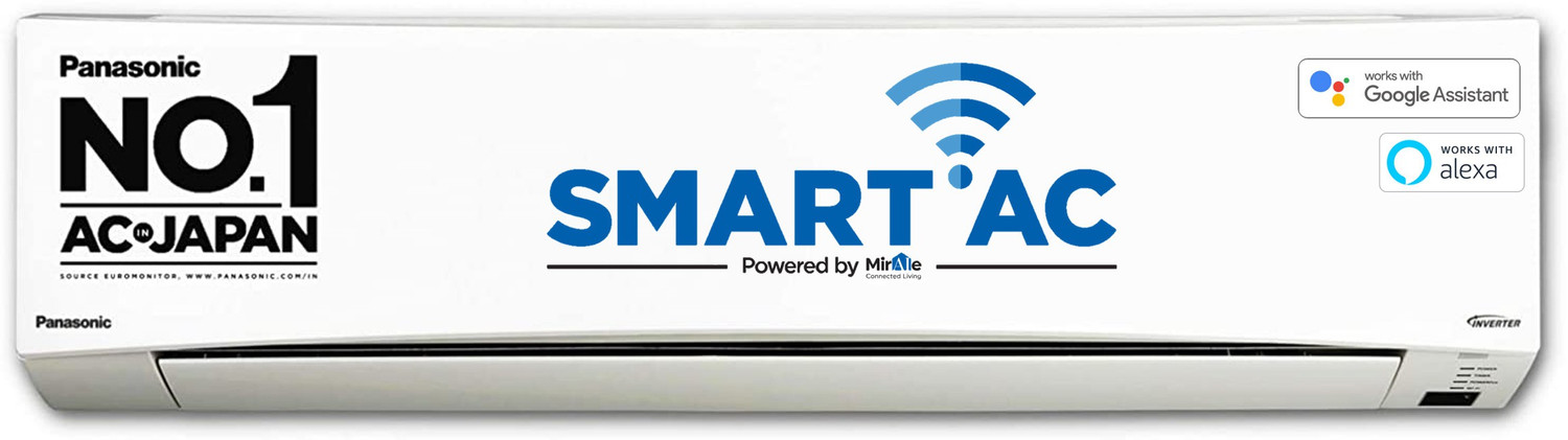Image of Panasonic 2021 Model 1 Ton 5 Star Split Inverter with Wi-fi AC