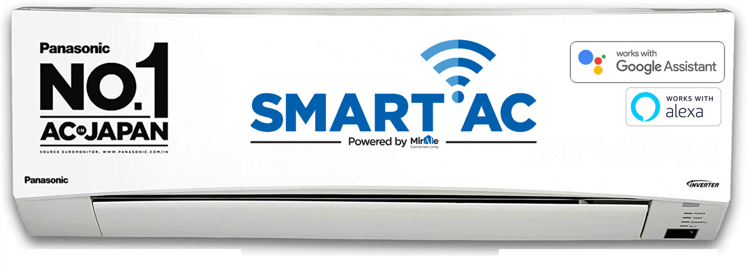 Image of Panasonic 2021 Model 1.5 Ton 3 Star Split Inverter with Wi-fi Smart AC